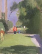 Clarice Beckett Out Strolling oil on canvas